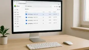 Ilustracja pokazująca schemat zapisu backupów do chmury