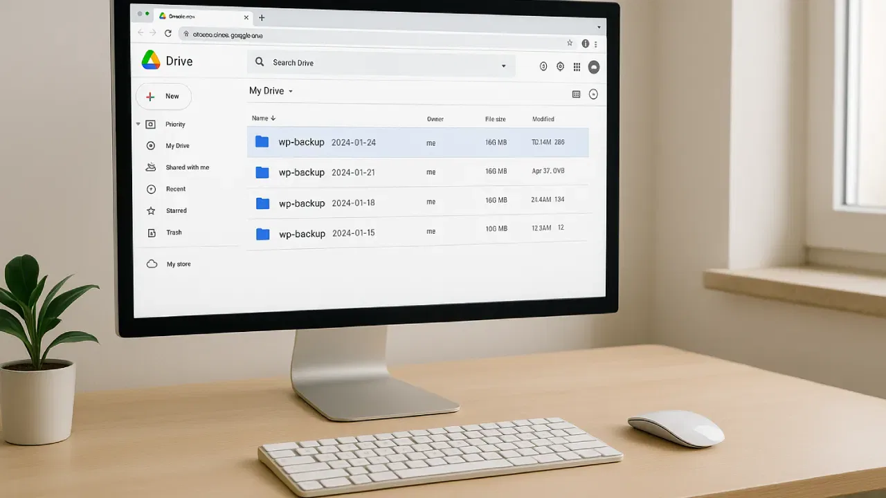 Ilustracja pokazująca schemat zapisu backupów do chmury