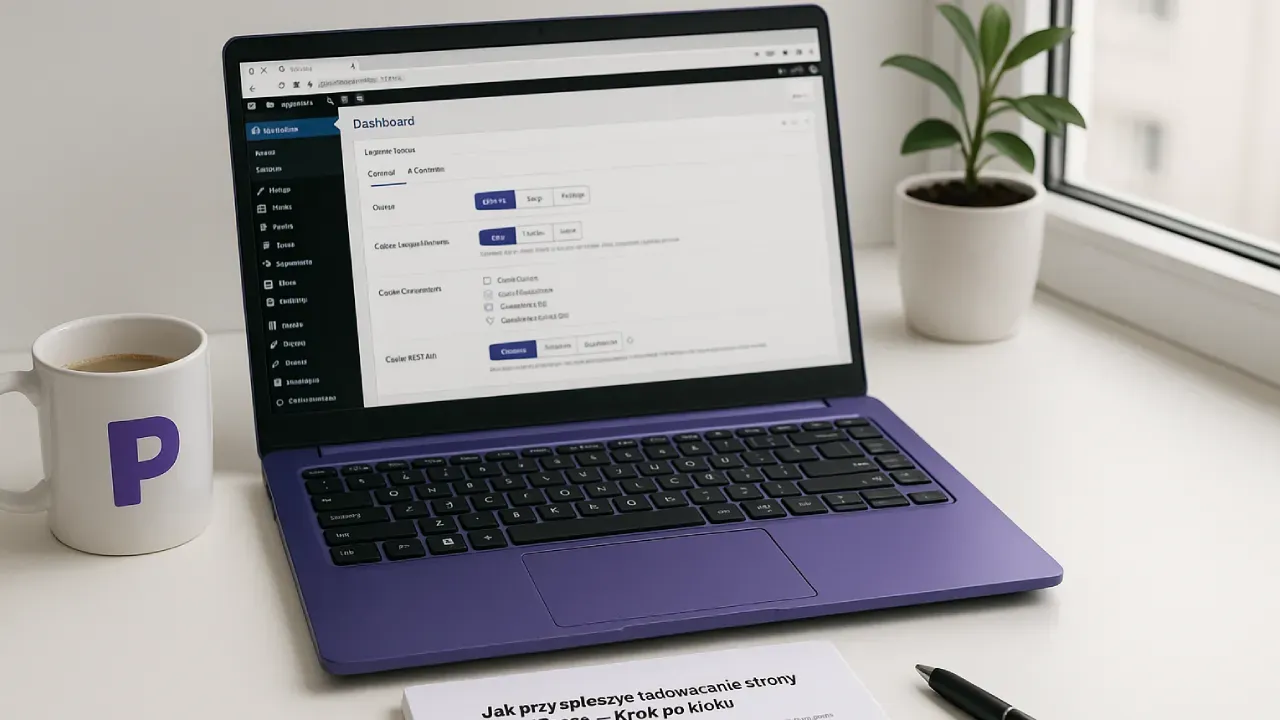 Panel LiteSpeed Cache z zaznaczonymi opcjami optymalizacji.